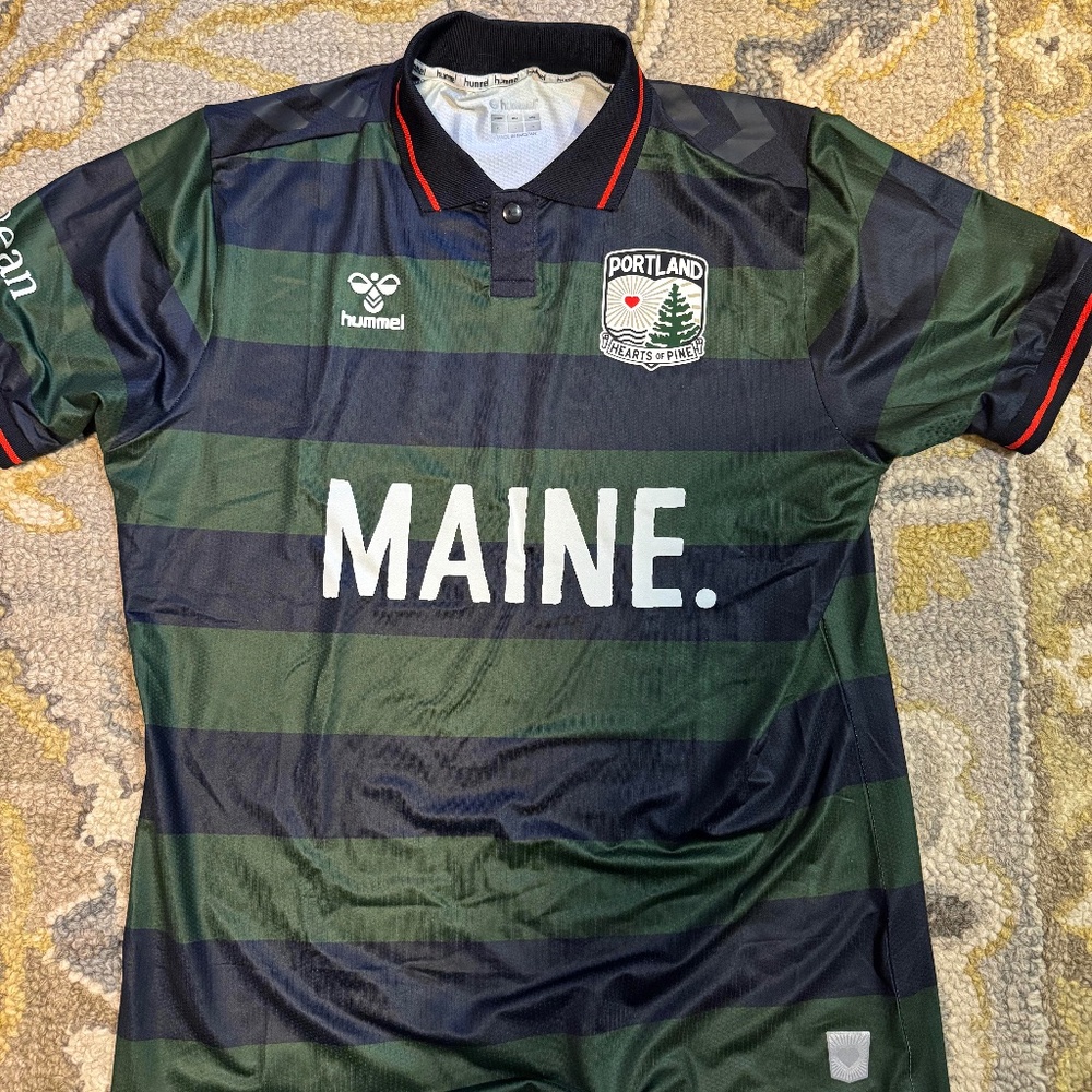 Portland Hearts of Pine Short Sleeve Authentic Woods & Water Soccer Jersey - L